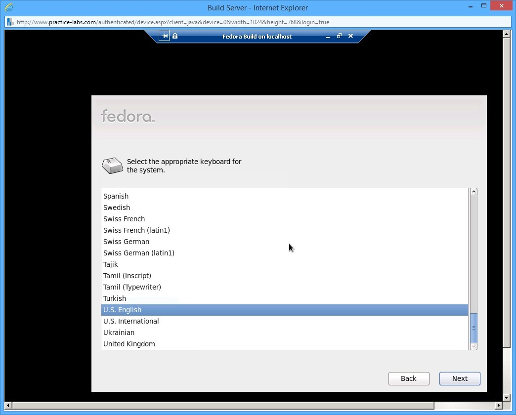 Practice Labs screenshot.